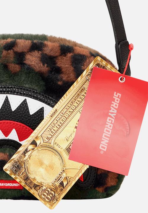 Sprayground - Green 3am fur brick sling - camo