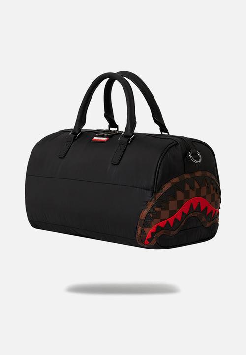 Sprayground - Sharks in paris puffer mini duffel - black & red