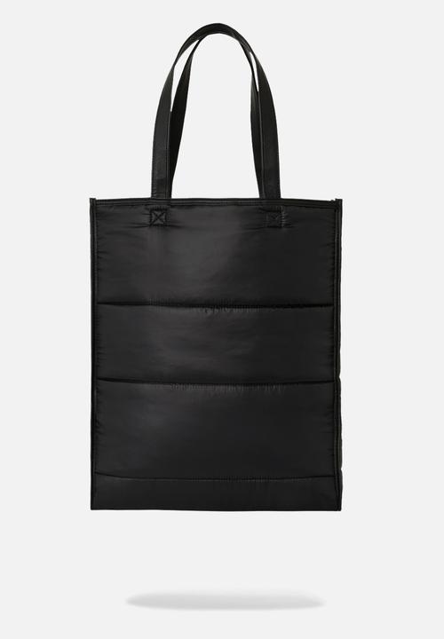 Sprayground - Sharks in paris puffer tote - black & red