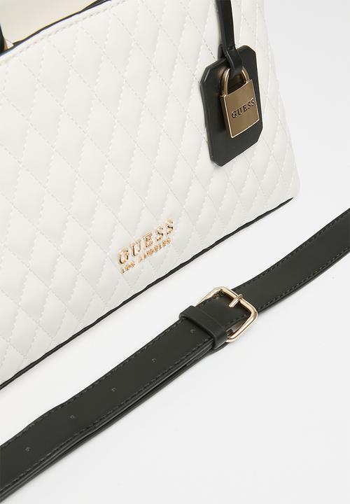 GUESS - Easley small satchel - milk multi