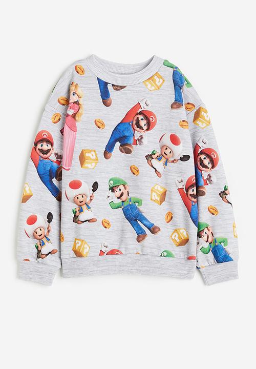 H&M - Oversized printed sweatshirt - grey