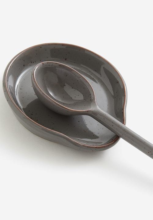 H&M - Stoneware serving spoon - grey