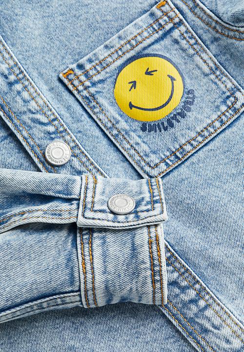 H&M - Printed denim shirt - blue