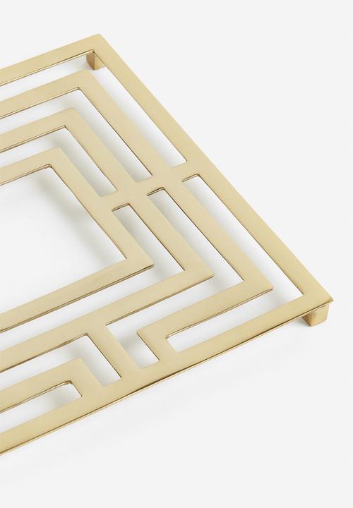 H&M - Metal trivet - gold