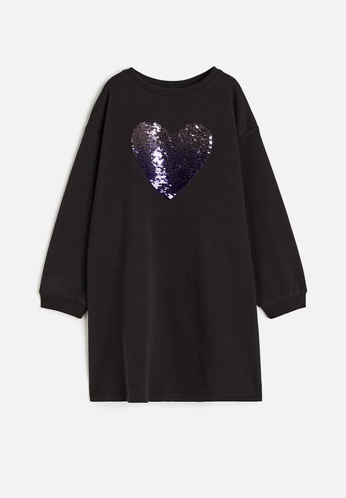H&M - Sequin-detail dress - black