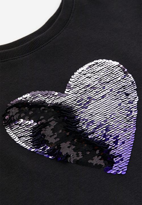H&M - Sequin-detail dress - black
