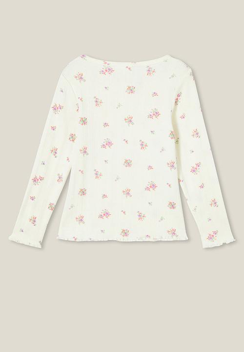 Cotton On - Jade crew - dark vanilla/sally floral