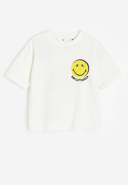H&M - Oversized printed T-shirt - white