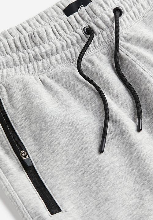 H&M - Slim fit sweatpants - light grey marl 