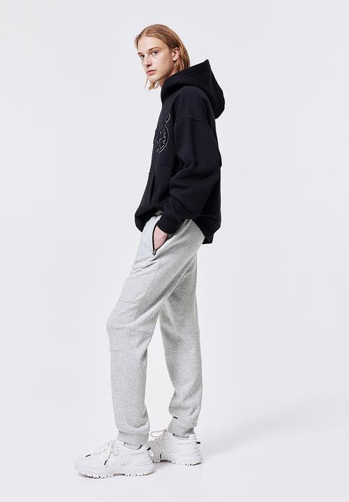 H&M - Slim fit sweatpants - light grey marl 