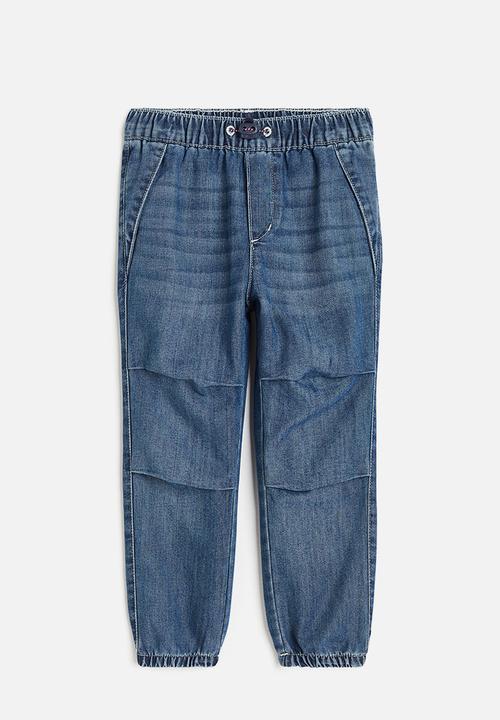 H&M - Denim parachute joggers - blue