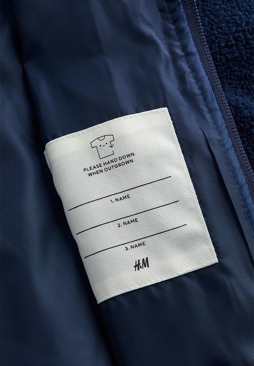 H&M - Teddy jacket - navy blue