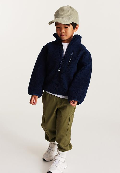 H&M - Teddy jacket - navy blue