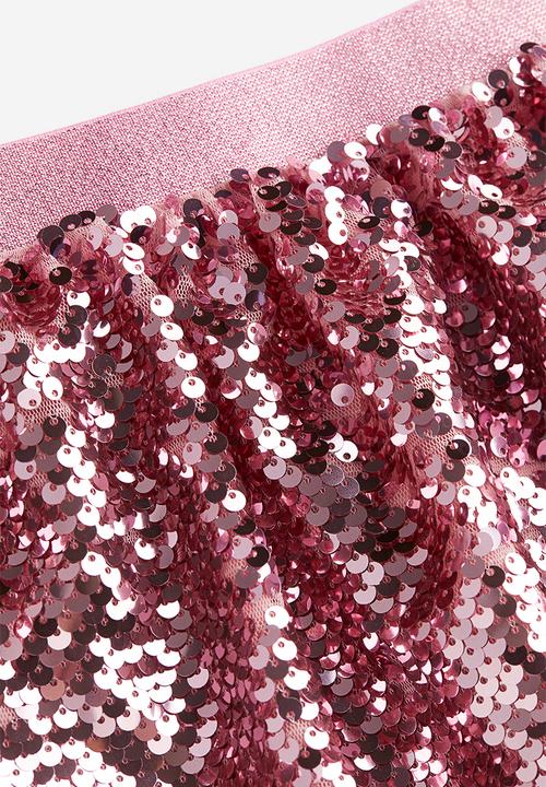 H&M - Sequined skirt - pink