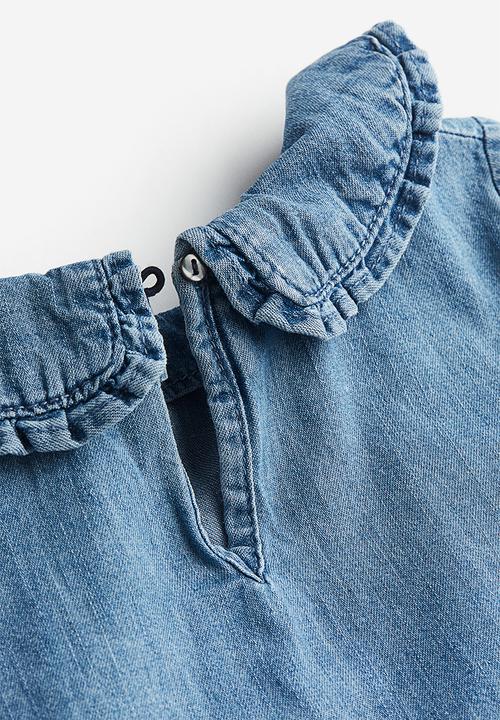 H&M - Collared denim dress - denim blue