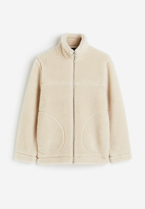 H&M - Regular fit teddy jacket - light beige