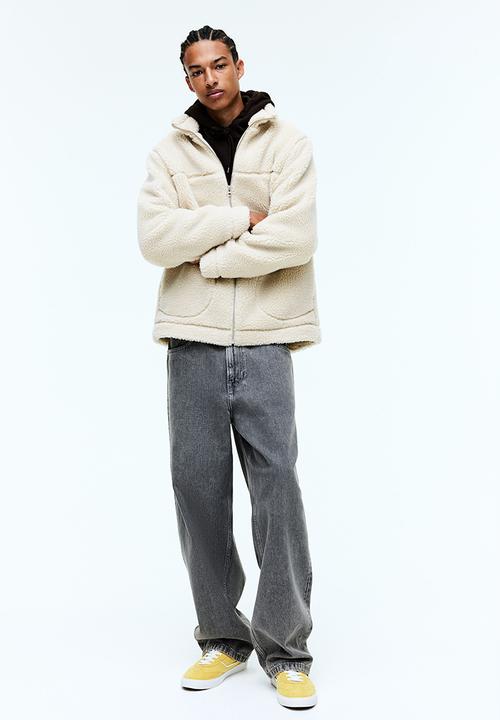 H&M - Regular fit teddy jacket - light beige