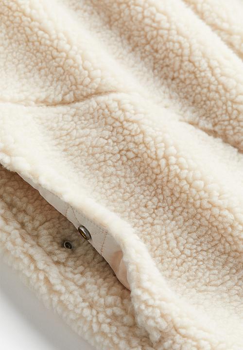 H&M - Regular fit teddy jacket - light beige