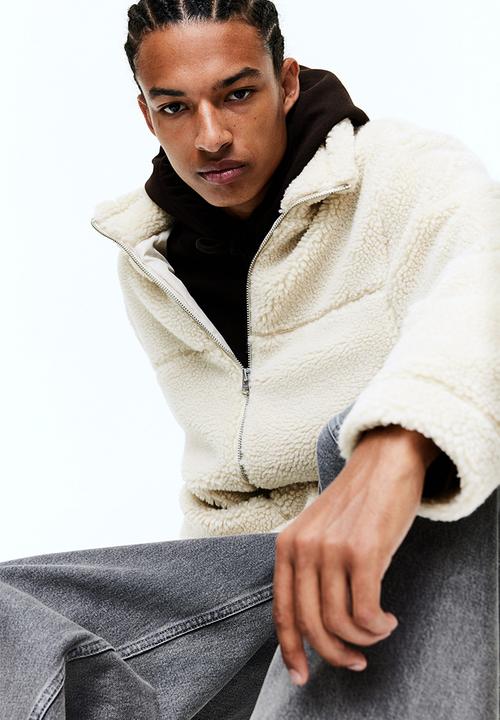 H&M - Regular fit teddy jacket - light beige