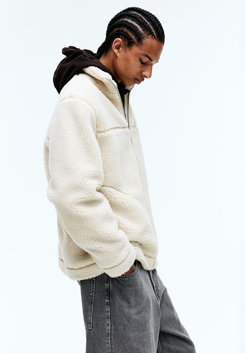 H&M - Regular fit teddy jacket - light beige