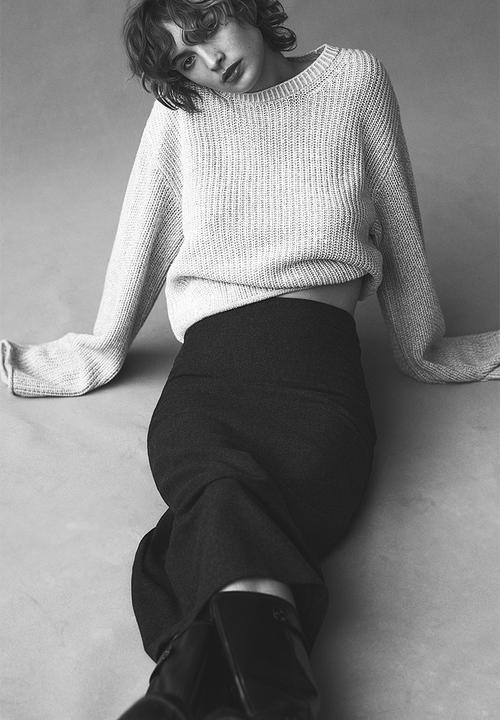 H&M - Jumper - light beige
