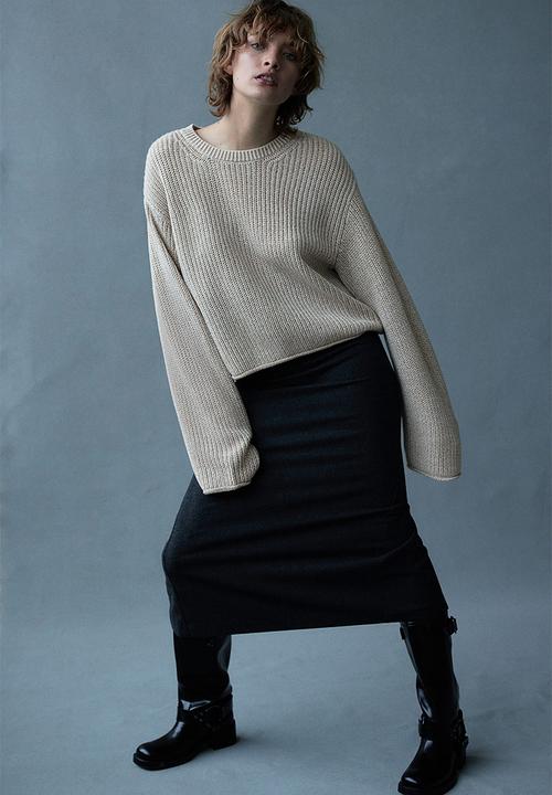 H&M - Jumper - light beige