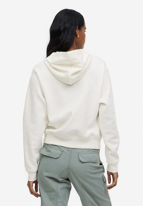 H&M - Printed hoodie - cream colorado
