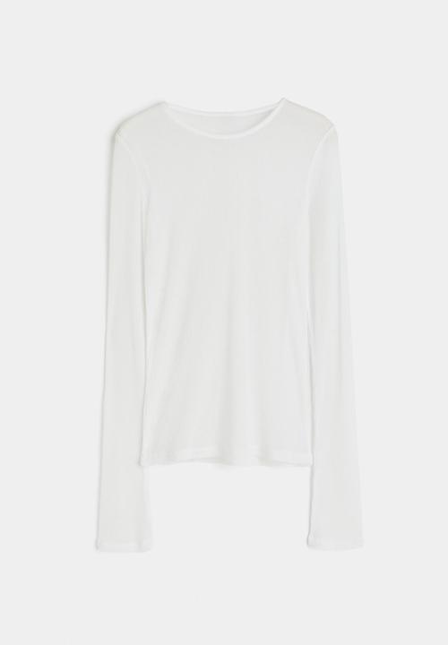 H&M - Long-sleeved top - white