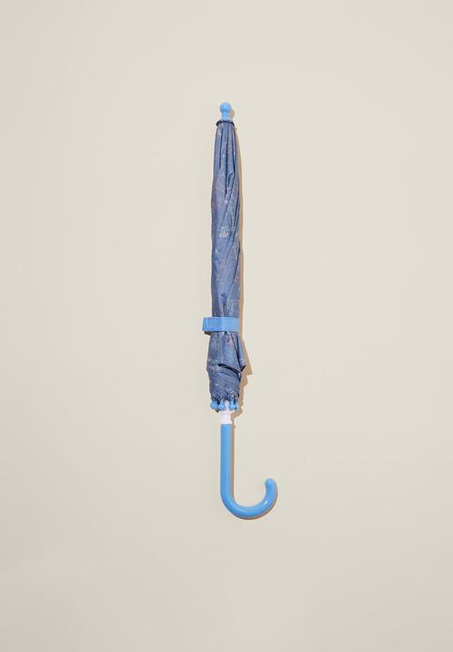 Cotton On - Kids rainy day umbrella - dusk blue/outline dinos