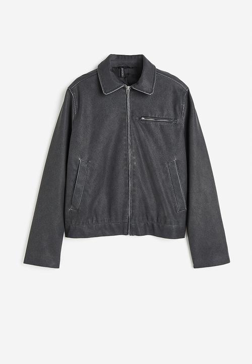 H&M - Coated jacket - dark grey