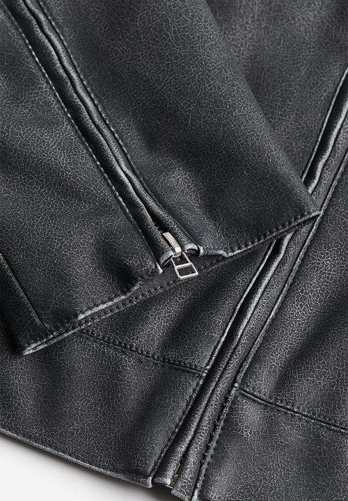 H&M - Coated jacket - dark grey