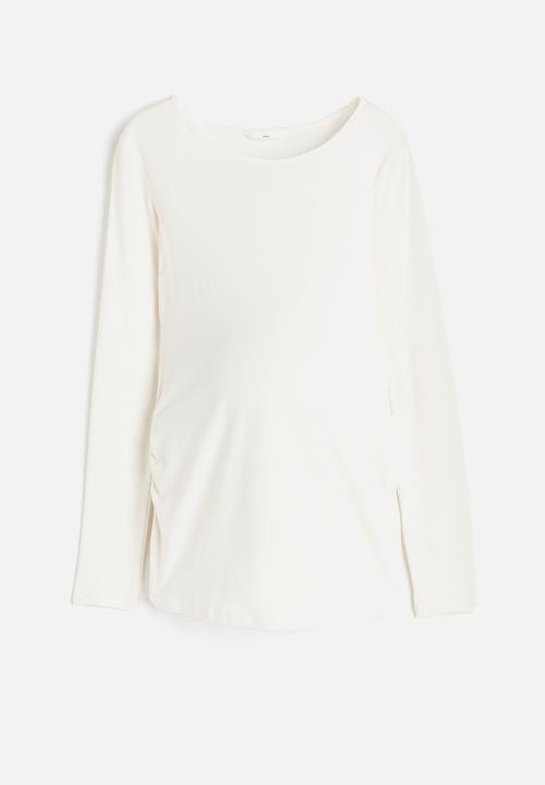H&M - Mama cotton jersey top - white