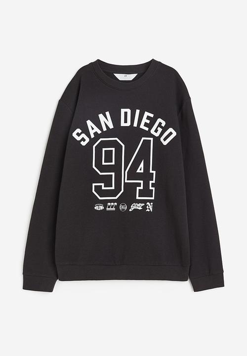 H&M - Printed sweatshirt - black