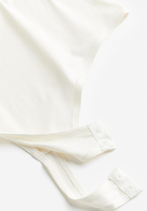 H&M - Jersey thong body - cream