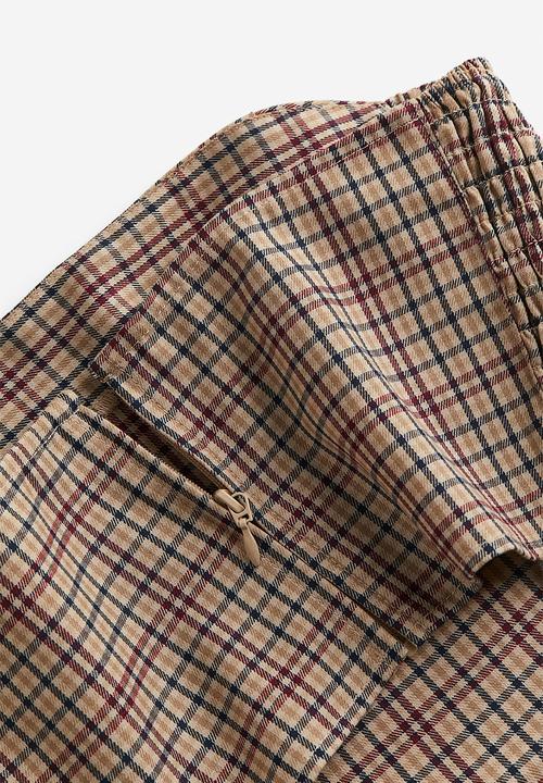 H&M - Corset top - beige/checked 