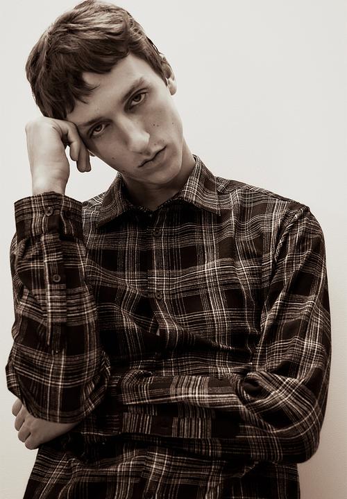 H&M - Regular fit flannel shirt - black/checked 