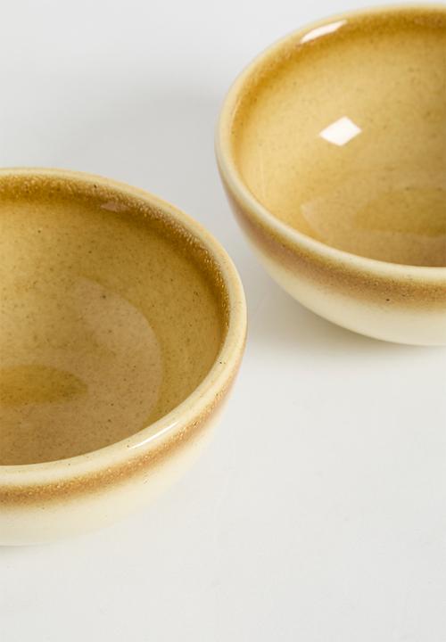 Sixth Floor - Bowl set of 2 - mustard