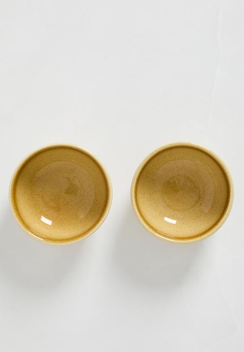 Sixth Floor - Bowl set of 2 - mustard