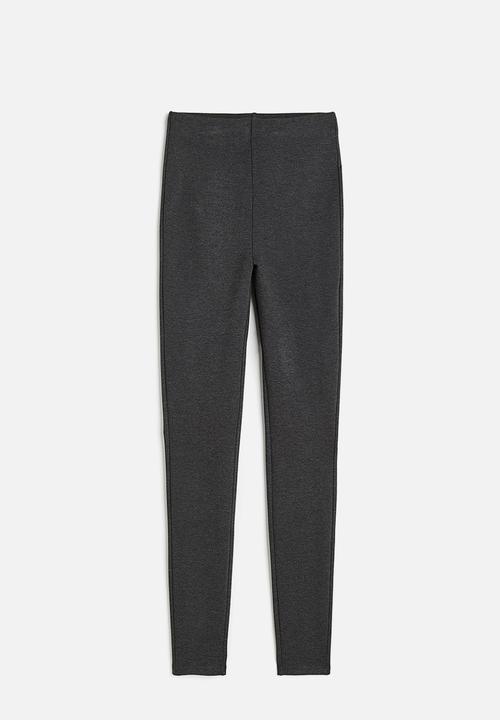 H&M - High-waisted leggings - grey
