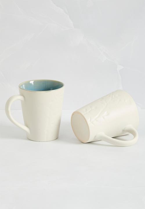 Sixth Floor - Daphne mug  set of 4 - blue