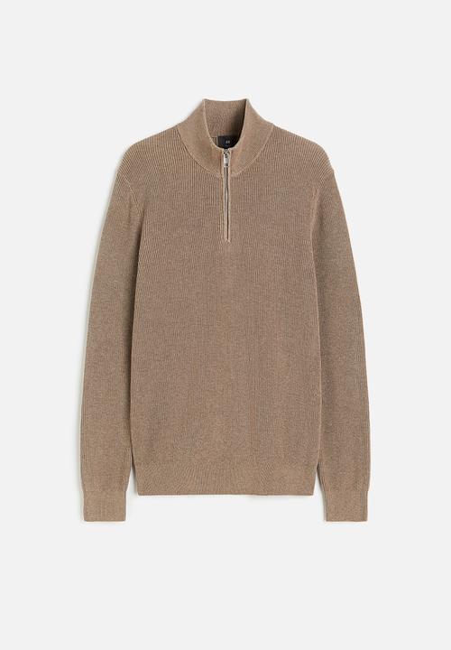 H&M - Slim fit jumper - dark beige