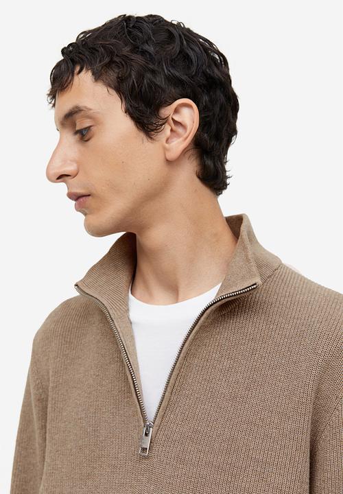H&M - Slim fit jumper - dark beige