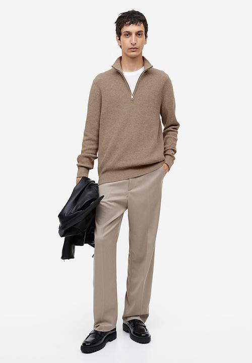 H&M - Slim fit jumper - dark beige