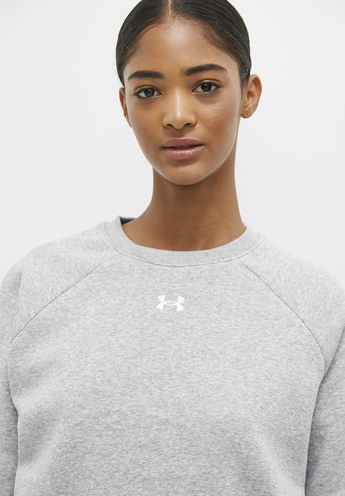 Under Armour - UA Rival Fleece Crew - Mod Gray Light Heather