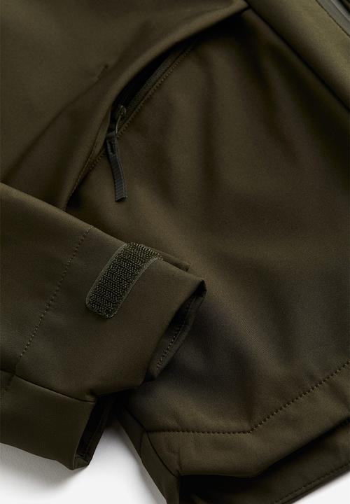 H&M - Water-repellent softshell jacket - dark khaki green