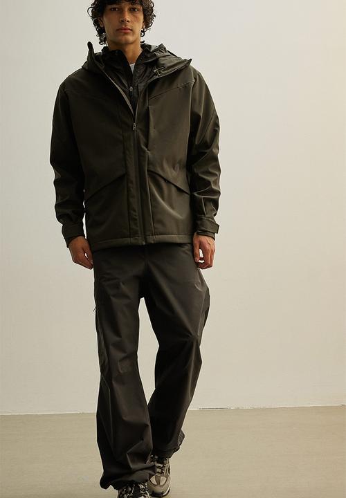 H&M - Water-repellent softshell jacket - dark khaki green