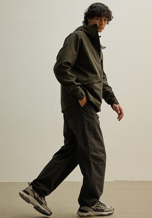 H&M - Water-repellent softshell jacket - dark khaki green