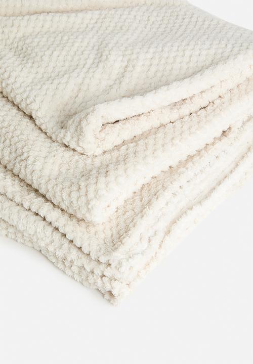 Sixth Floor - Waffle Fleece Throw - natural
