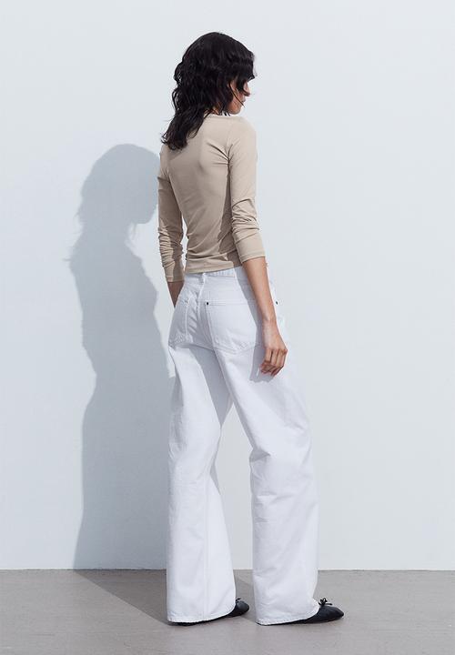 H&M - Jersey top - beige
