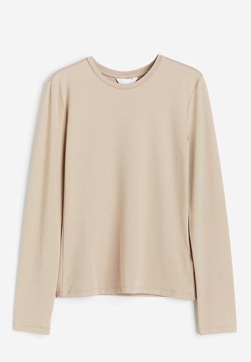 H&M - Jersey top - beige